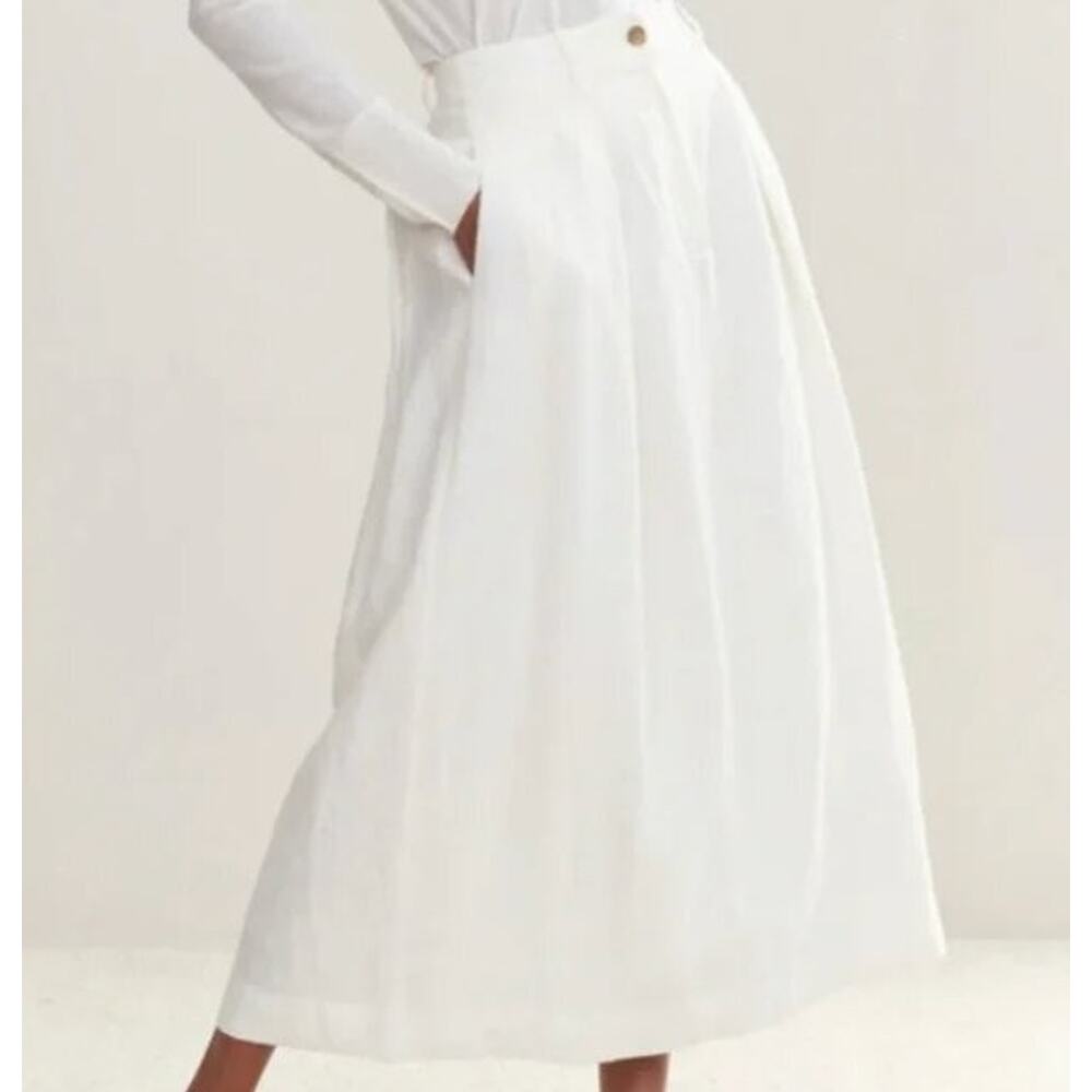 Jenni Kayne Annabel White Midi Skirt